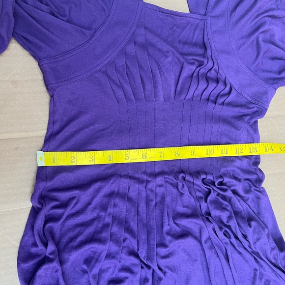 ⭐️ Bogo⭐️🦋 New Bcbg Max Sz XS purple bubble arm  A line dress - Picture 8 of 14